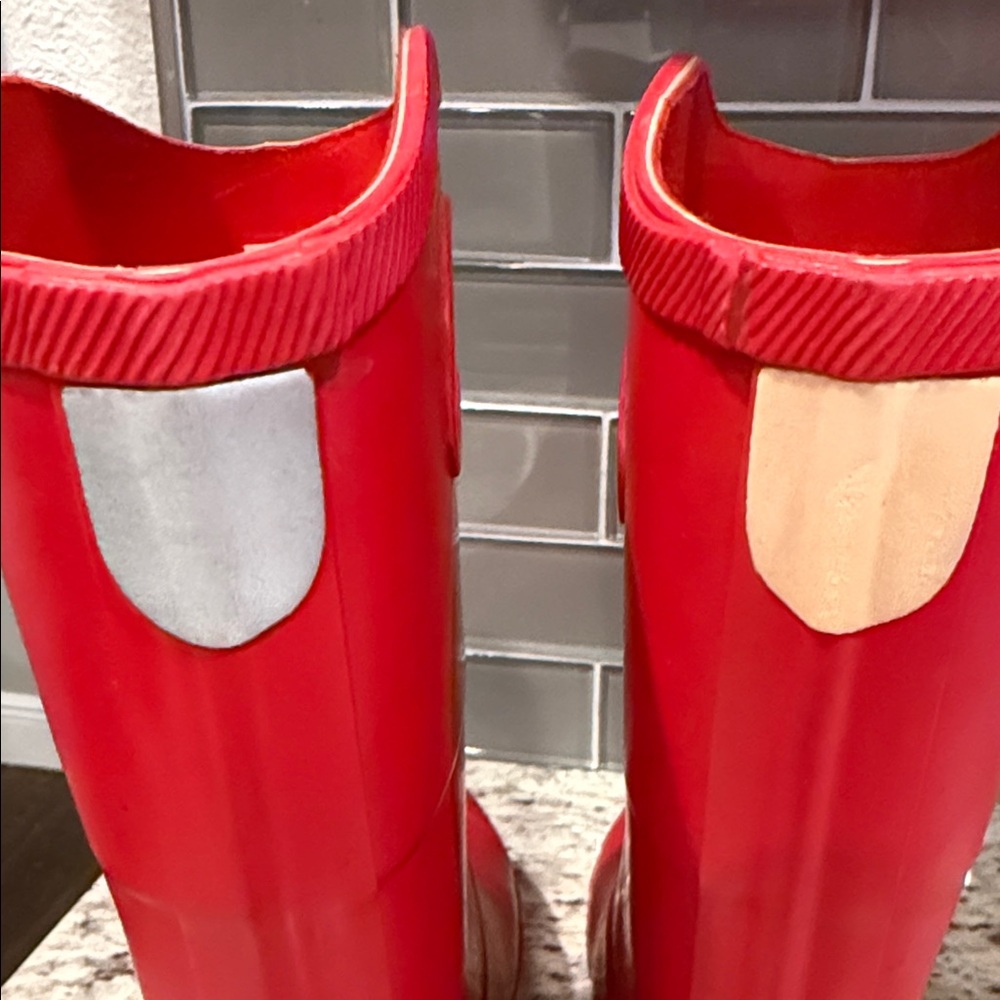 Hunter Boots x Target Women’s Bold Red Waterproof Boots Size 5 - Picture 14 of 15